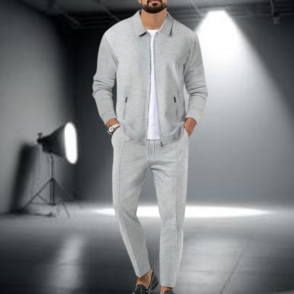 Moderne Heren Tracksuit Set - Textuur & Pasvorm