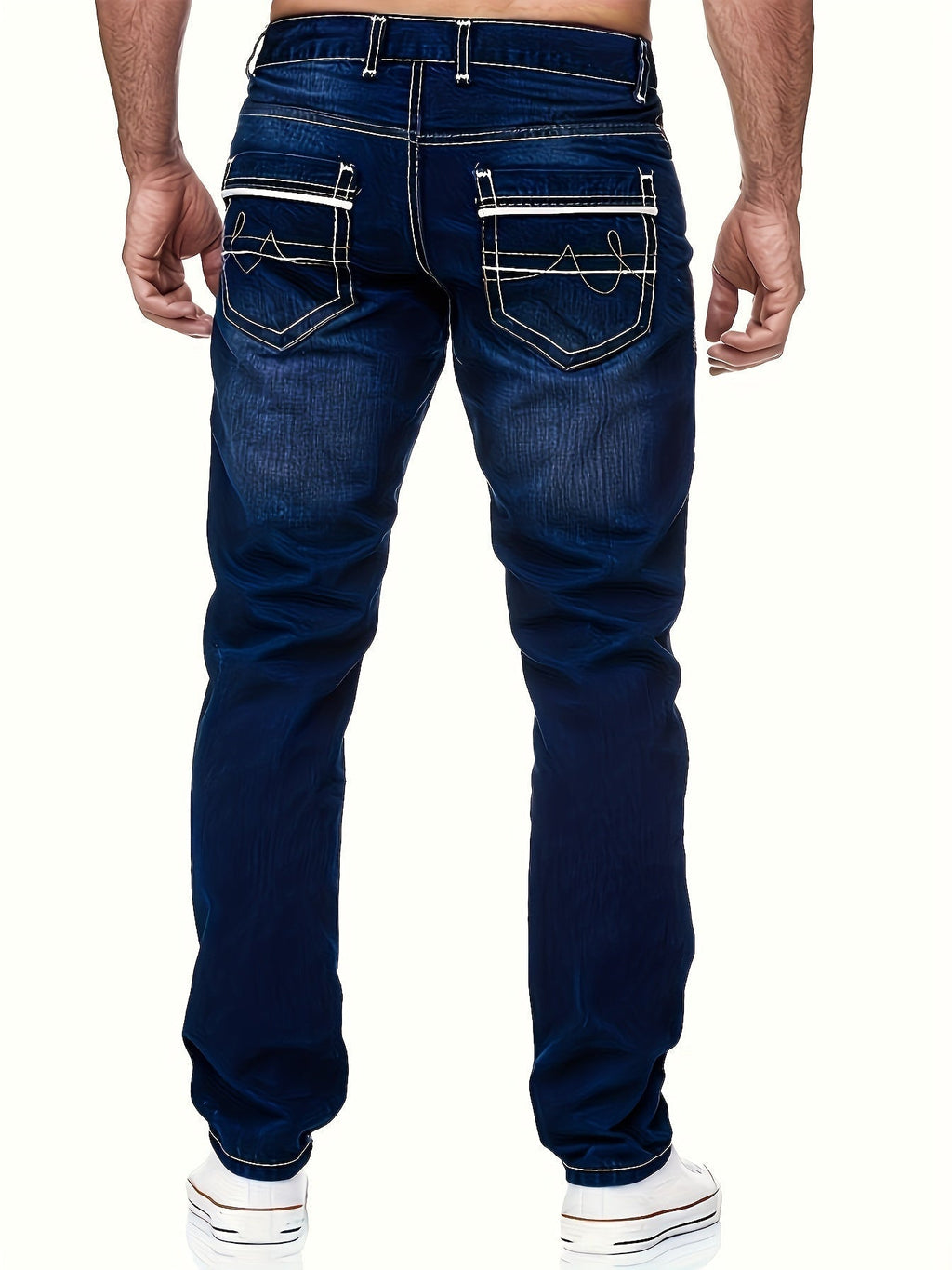 Heren Jeans met Used Look - Recht Model