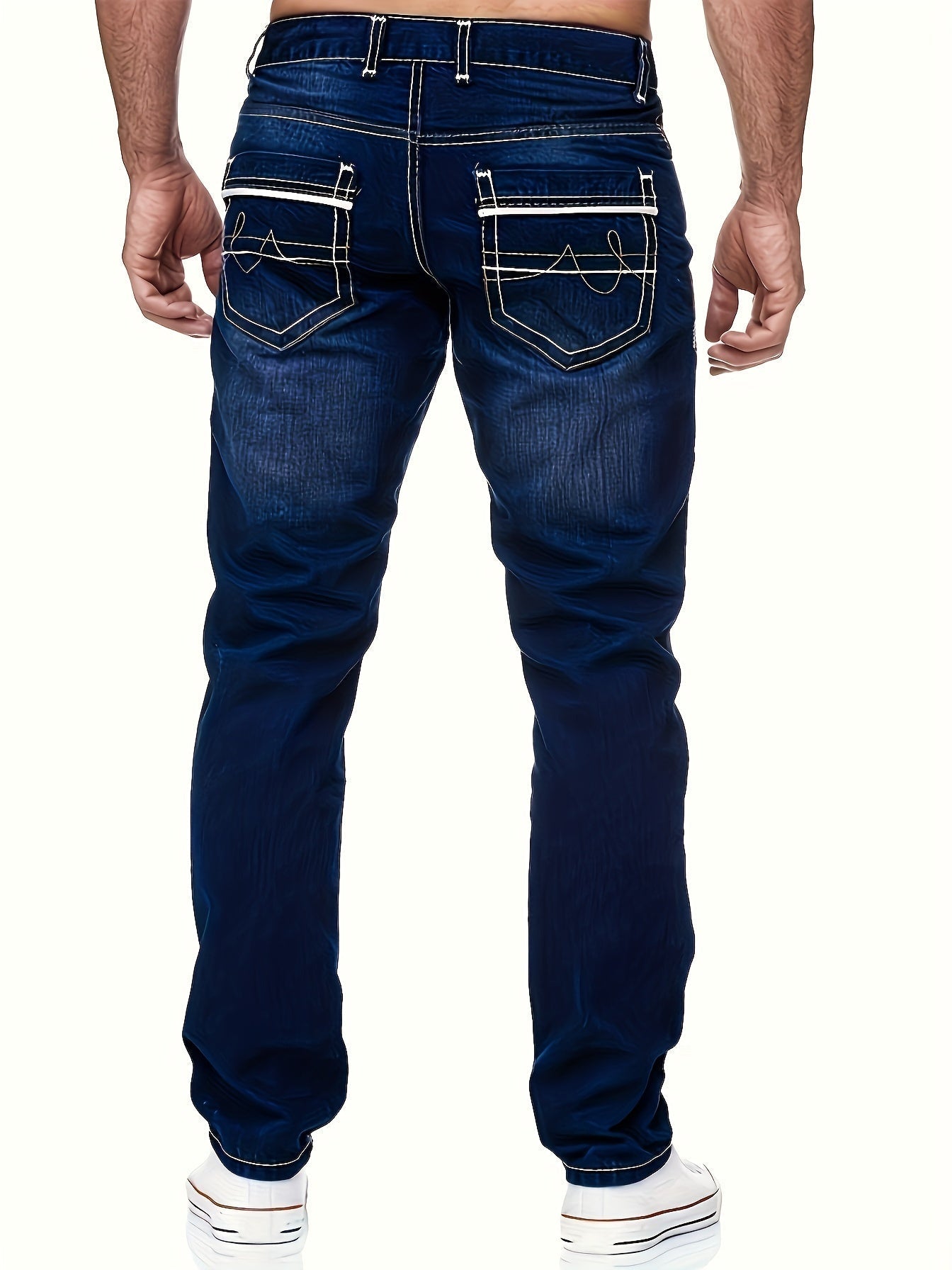 Heren Jeans met Used Look - Recht Model