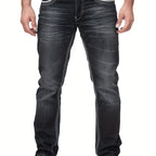 Heren Jeans met Used Look - Recht Model