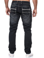 Heren Jeans met Used Look - Recht Model