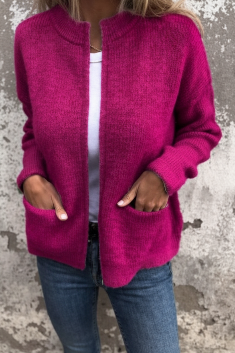 Comfortabel Gebreid Vest met Rits - Verkrijgbaar in Diverse Kleuren