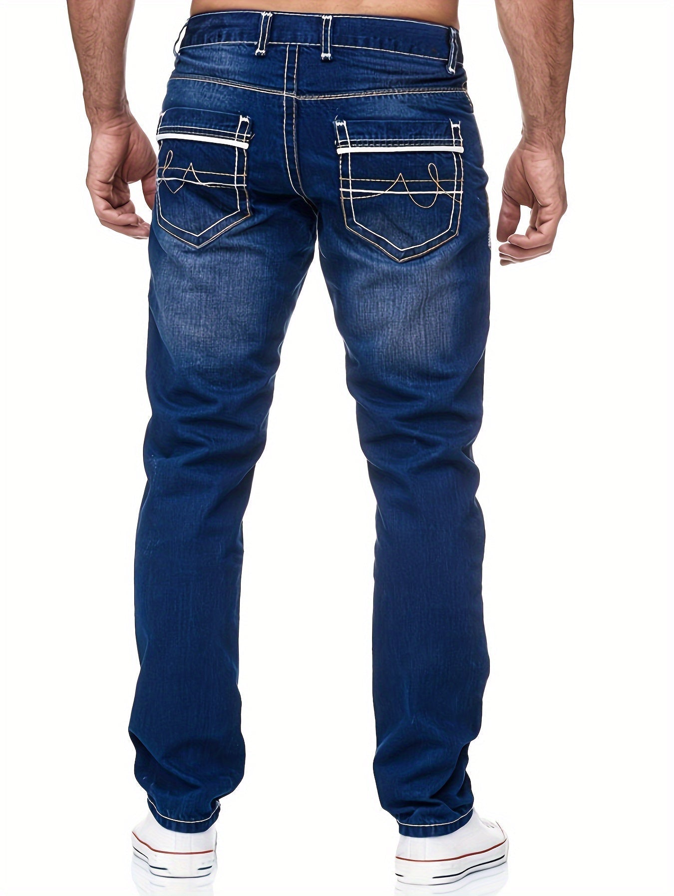 Heren Jeans met Used Look - Recht Model