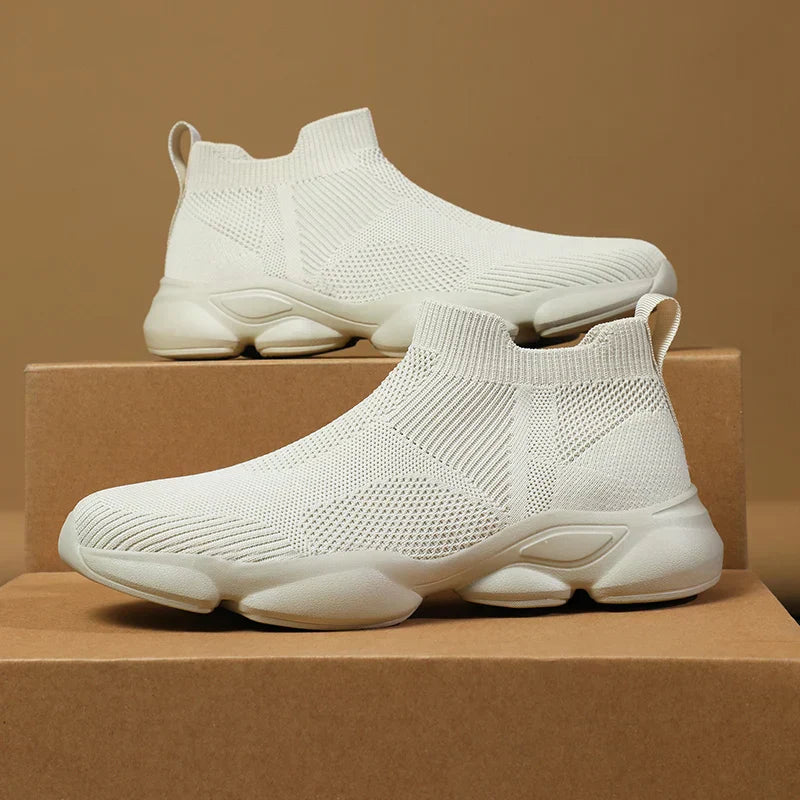 Lichtgewicht Knit Heren Sneakers - Slip-on Comfort