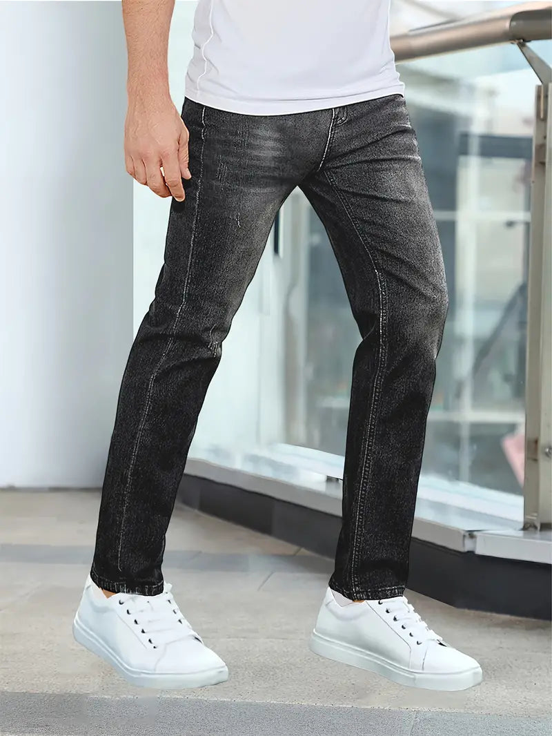 Moderne Heren Jeans in Lichtblauw - Slim Fit Denim