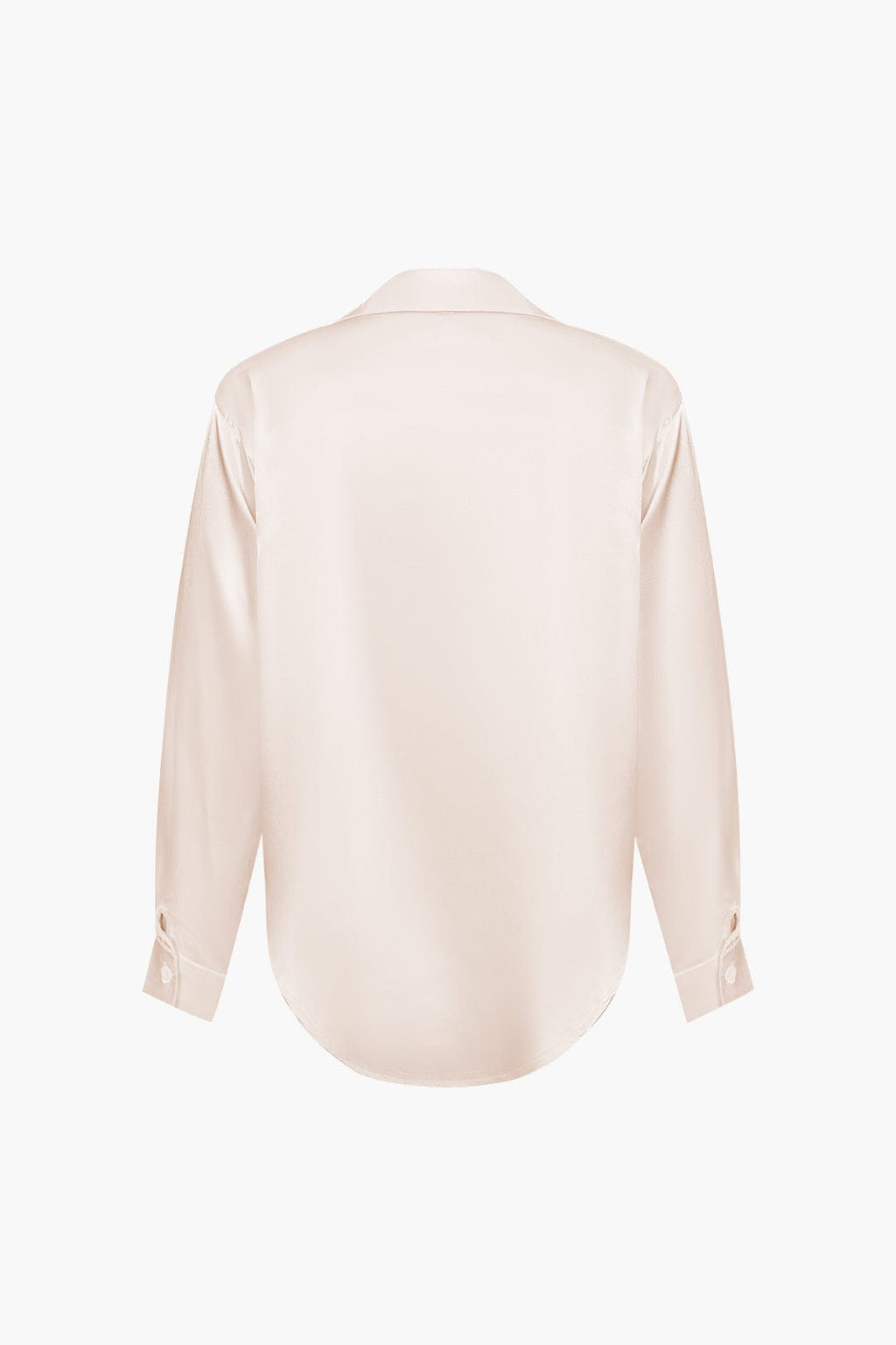 Elegante Lichtblauwe Satijnen Blouse - Stijlvolle Top