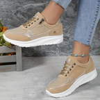 All Season Damessneakers Suède-look & Strass - Comfort