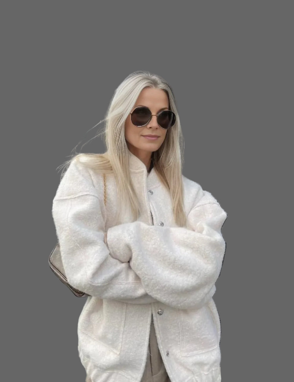 All Season Cardigan Oversized Bouclé - Comfortabel