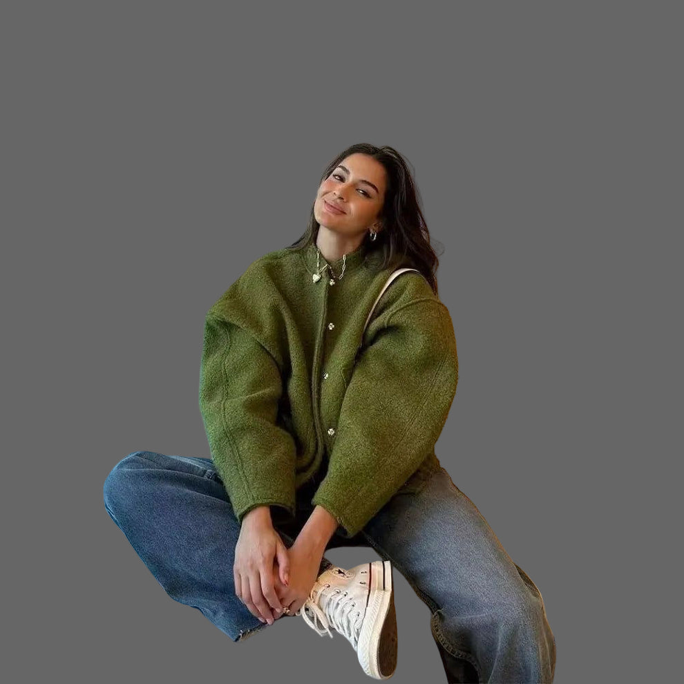 All Season Cardigan Oversized Bouclé - Comfortabel