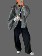 All Season Cardigan Oversized Bouclé - Comfortabel