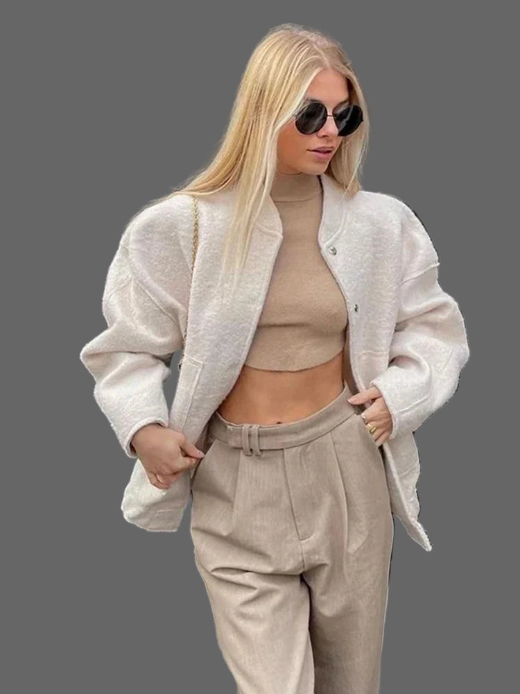 All Season Cardigan Oversized Bouclé - Comfortabel