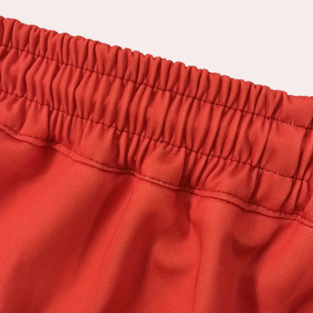 Winter Broek met Sneeuwvlokprint en Kleurblok