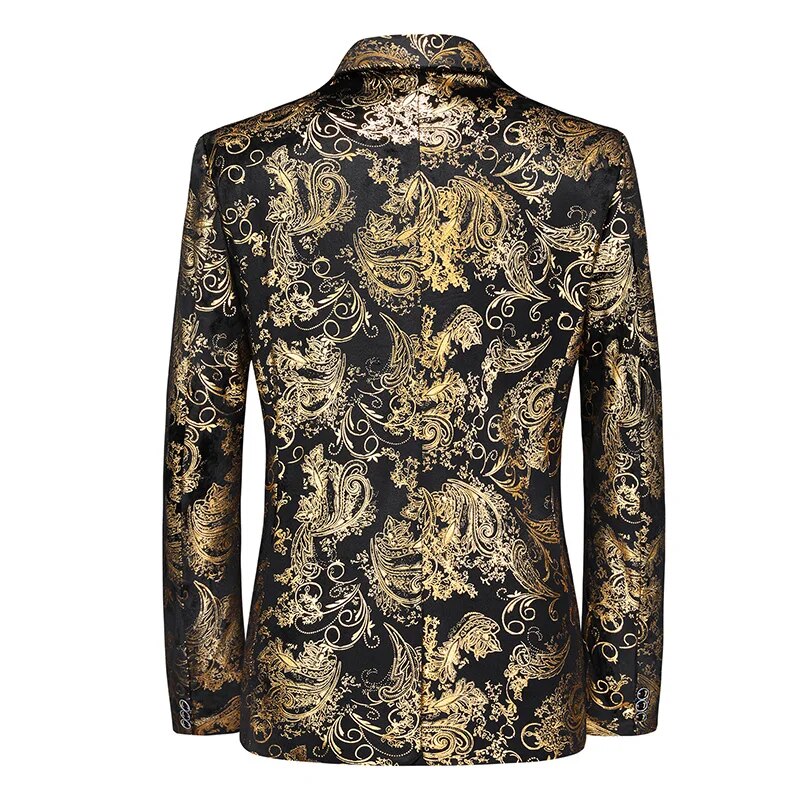 Unieke Paisley Blazer Heren - Stijlvolle Slim Fit Jas