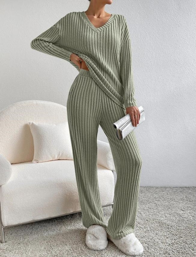 Dames Knit Loungewear Set - Relaxte Pasvorm