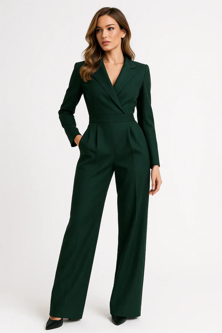 Elegante Blazer Jumpsuit - Rood, Groen, Wit