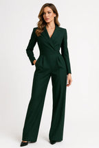 Elegante Blazer Jumpsuit - Rood, Groen, Wit