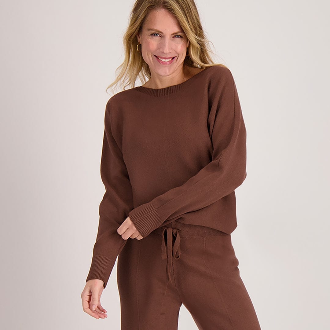 Je m'appelle Tops Pull Seam | Hazelnut Brown