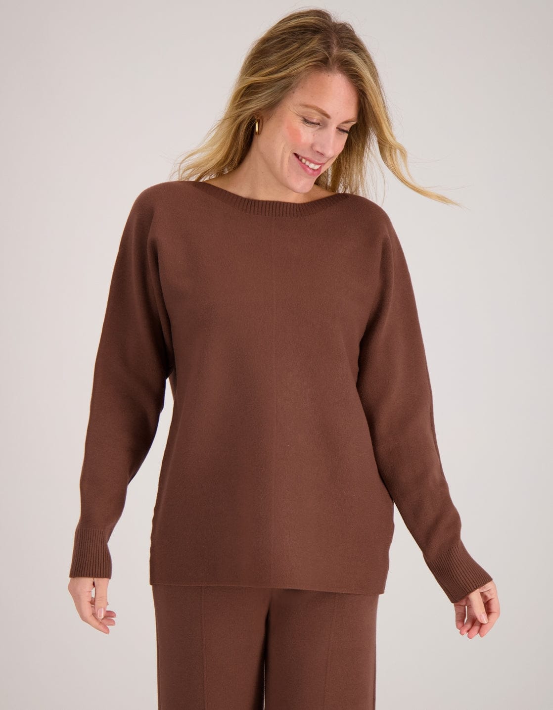 Je m'appelle Tops Pull Seam | Hazelnut Brown