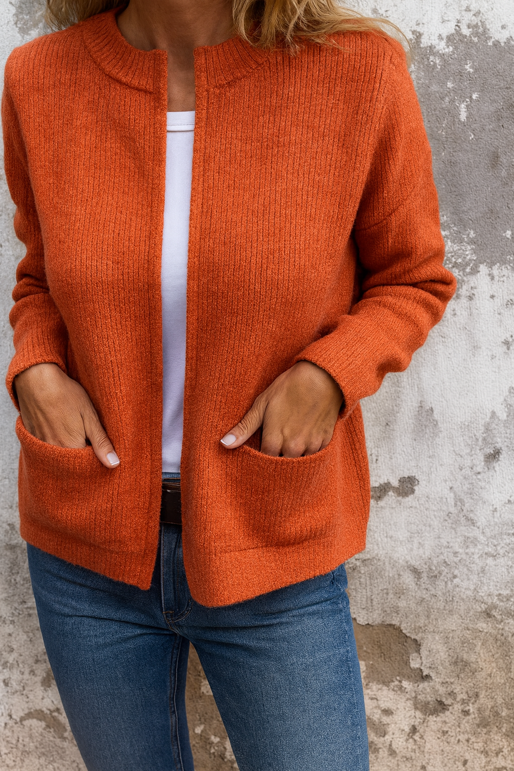 Comfortabel Gebreid Vest met Rits - Verkrijgbaar in Diverse Kleuren