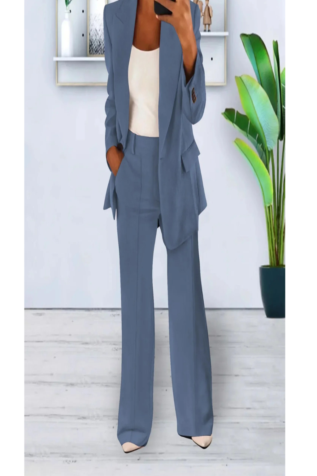 Stijlvolle Grijze Dames Set - Modern & Veelzijdig