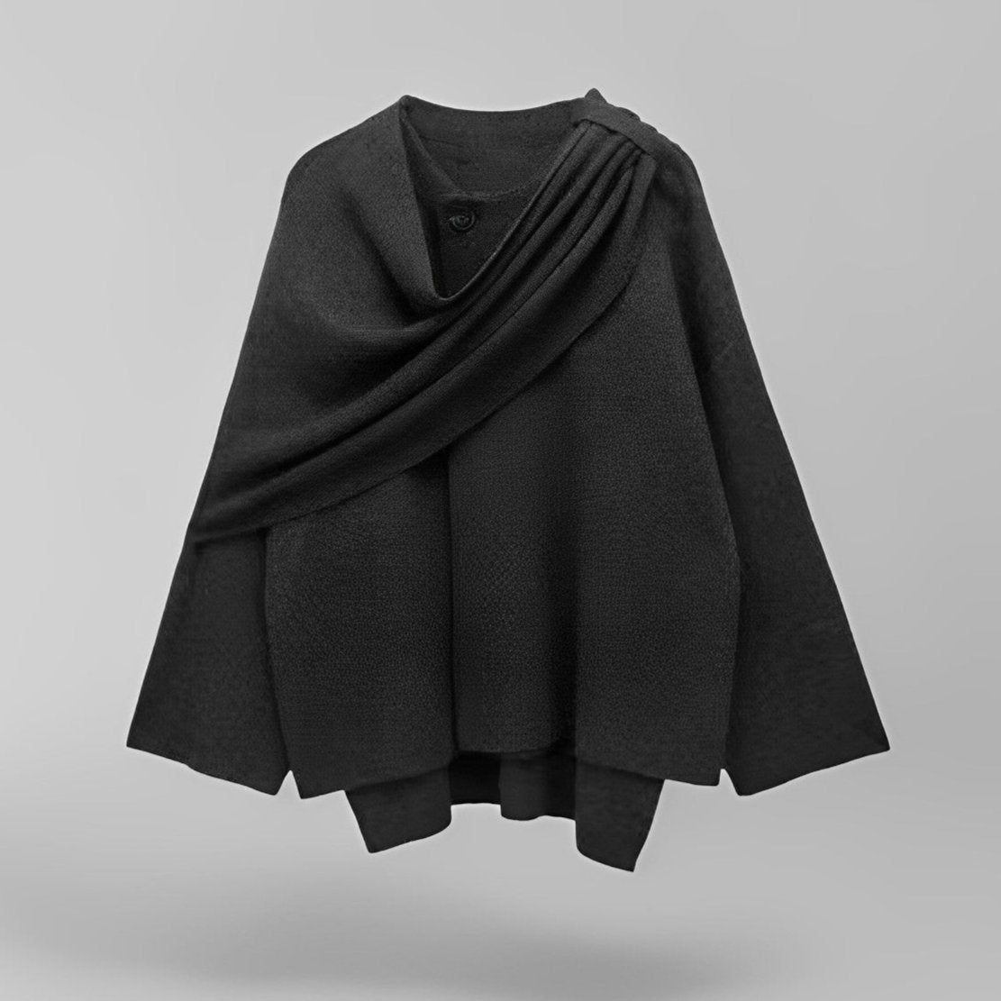 Winterjas Draped Cowl Neck - Asymmetrisch Design