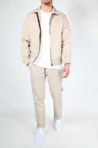 Modern Heren Trainingspak - Bomberjack & Broek Beige