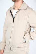 Modern Heren Trainingspak - Bomberjack & Broek Beige
